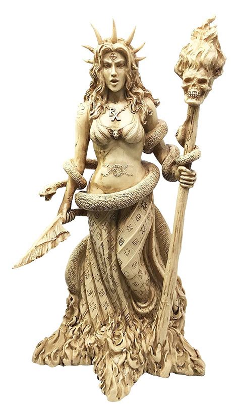 Witch goddess figurine infographics